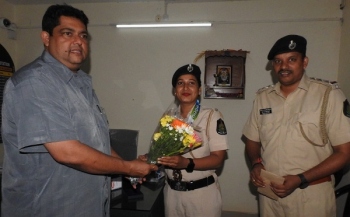 ﻿LPC Famila Fernandes felicitated for winning medal at National Games