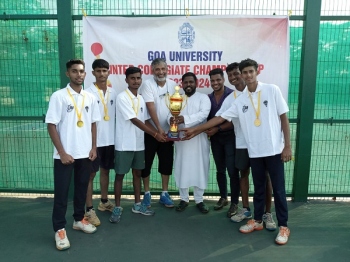 Govt College Quepem clinch inter-collegiate tennis title