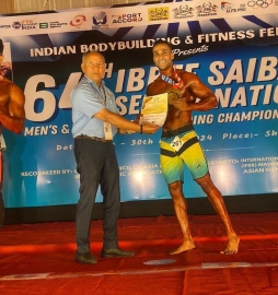 ﻿Goa's Namvant Sawant wins gold at IBBFF Mr India 2024