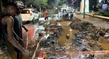 Pipeline rupture in Valpoi disrupts water supply to Sattari villages