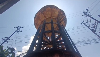 Deteriorated water tank at New Vaddem sparks fears