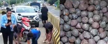 Iron pellets mistaken for gold cause traffic mayhem on bypass
