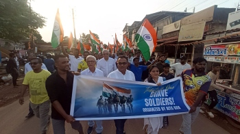 TMC Goa honours armed forces at rally in Zuarinagar