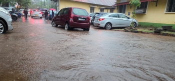 Bicholim roads waterlogged