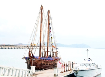 Traditionally built ‘ancient stitched ship’ inducted into Navy