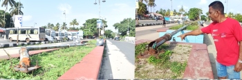 Corroded power poles at Colva beach square collapse amid tourism push