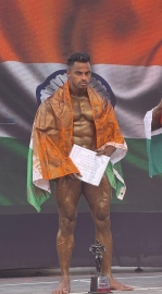 ﻿Goa’s Johnny shines with silver at South Asian Physique Championship