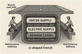 Smarter villages & layered utility corridors
