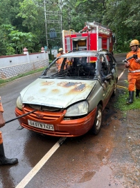 Car gutted in fire at Socorro