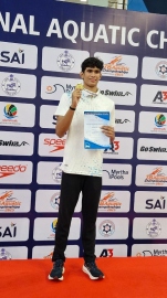 ﻿Fr Agnel's Rishab Das sets a new national record in swimming