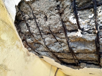 Portion of staircase collapses at Mapusa market building