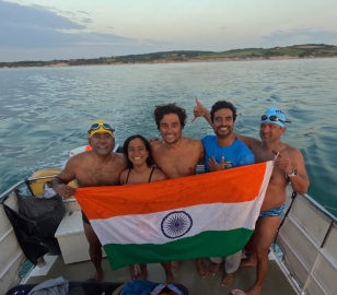 ﻿Goa-based Arunima Bose swims across English Channel in relay team