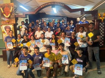 Daivadnya carrom tournament draws over 100 participants in Ponda