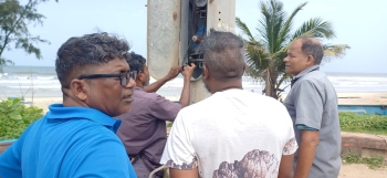 Electric shock plaint at Benaulim Beach prompts disconnection of high mast lamp