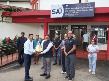 ﻿State-SAI teamwork in focus during Ajay Gaude’s SAI Ponda visit