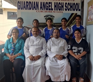 ﻿Guardian Angel HS crowned U-17 Quepem taluka girls badminton champs