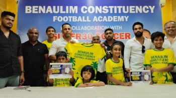 ﻿Benaulim Constituency Football Academy jersey launched