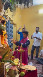 Muslim boy joins Ganesh aarti at Vasco home