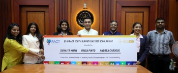 CM meets student trio ahead of London study visit