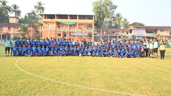 ﻿Candolim Panchayat FA, Super30 distribute 140 jerseys to young footballers