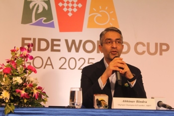 ﻿It is a good idea if I can support any chess player through my foundation: Olympic Champion Abhinav Bindra