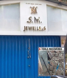 Foiled midnight bid to rob jewellery shop in Canacona; robbers flee after attacking police