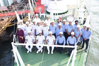 GSL hands over ICGS Amulya  to Indian Coast Guard