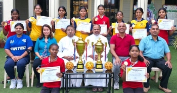 ﻿Guardian Angel HS clinch twin titles at State-Level Sepaktakraw C'ship