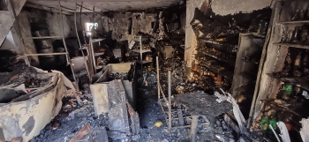 Fast food outlet gutted in pre-dawn blaze at Aquem