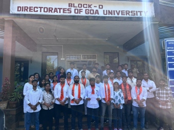 ABVP, NSUI protest as Goa University postpones GUSC executive polls