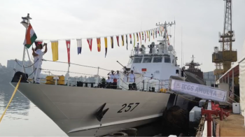 Indian Coast Guard Commissions Fast Patrol Vessel ‘Amulya’ at Goa