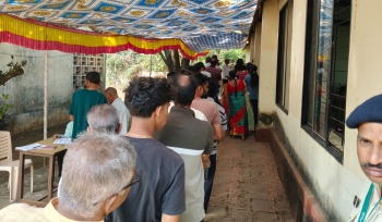Many voters keep assembly timings, line up an hour early in Pernem