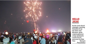 Goa rings in New Year amid chaos, solemnity