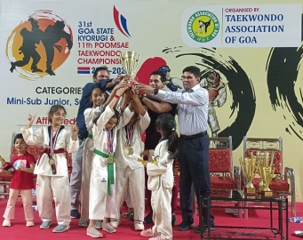 Goa State Sub-Junior Taekwondo c'ship held at Ponda Sports Complex