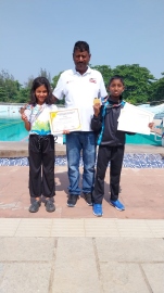 Reuben, Aradhya shine at U-11 swimming competition