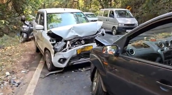 4 injured in 2 separate mishaps on Karmalghat