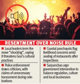 10 pm mandate on music sparks backlash in Salcete