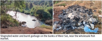 Wastewater and garbage plague wholesale fish market area again