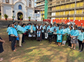 St Ann's Church Ponda welcomes   statue of Our Lady of Fatima