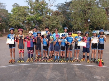 Universal Goa Skating Club shines with 26 medals at GSF trials