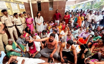 Tension grips Panaji as police evict Siridao villagers from TCP office