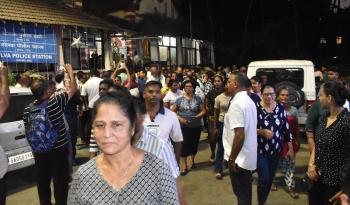 Coastal belt residents turn out in large numbers at Colva PS, demand action