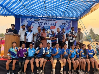 Resilient Handballers beat Don Bosco Falcons to lift Goa women’s handball title