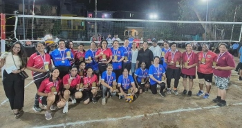 South Goa dominate North Goa in Women Masters volleyball exhibition match