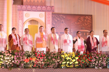 Sawant attends Assam CM’s oath ceremony