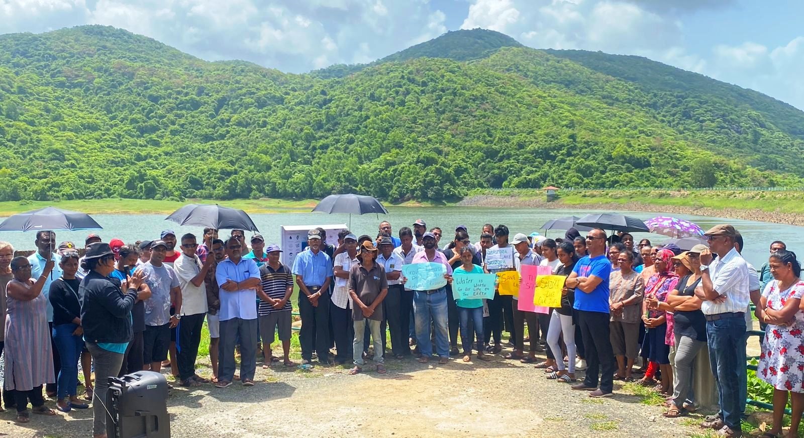 Sarzora villagers protest govt’s plan to tap lake water for industrial use