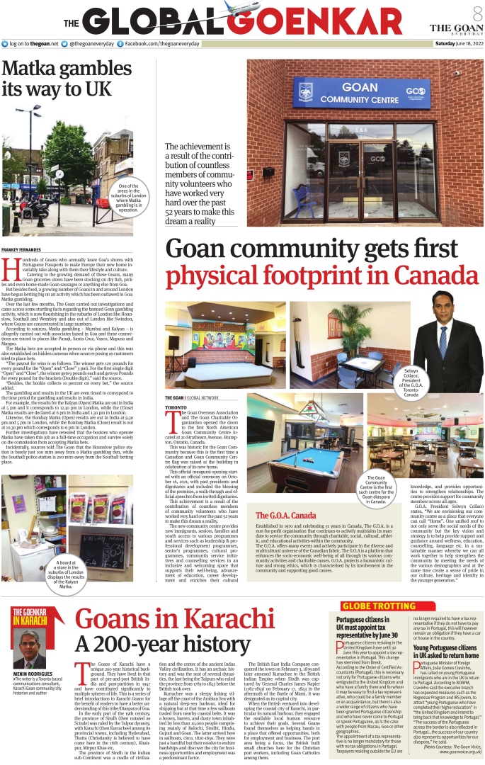 THE GLOBAL GOENKAR @1: Kudos from readers in Goa, Mumbai