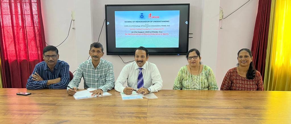 ﻿GGPR College signs MOU with Karuna Football Foundation