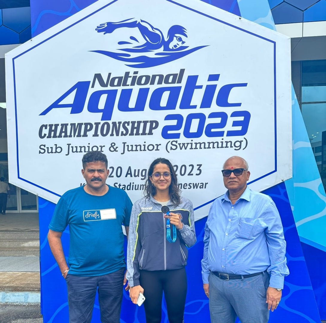 ﻿Sanjana wins 100m backstroke nationals bronze
