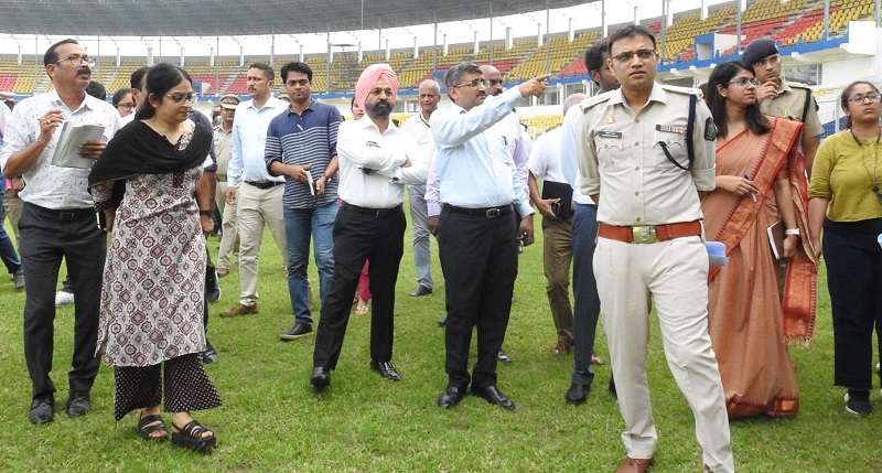 Chief Secy, DGP inspect PJN Stadium in Fatorda